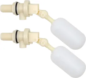2 Pack Float Valve 1/2 Inch Water Float Ball Valve with Adjustable Arm Filter for Water Trough,Water Tank,Pool,Pond,Fountain,Automatic Waterer Bowl Dog Horse Goat Sheep Pig