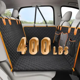 Back Seat Extender for Dogs - Waterproof Dog Car Seat Cover for Back Seat with Hard Bottom - Sturdy Backseat Extender for Dogs, Dog Hammock for Car Holds 400lbs