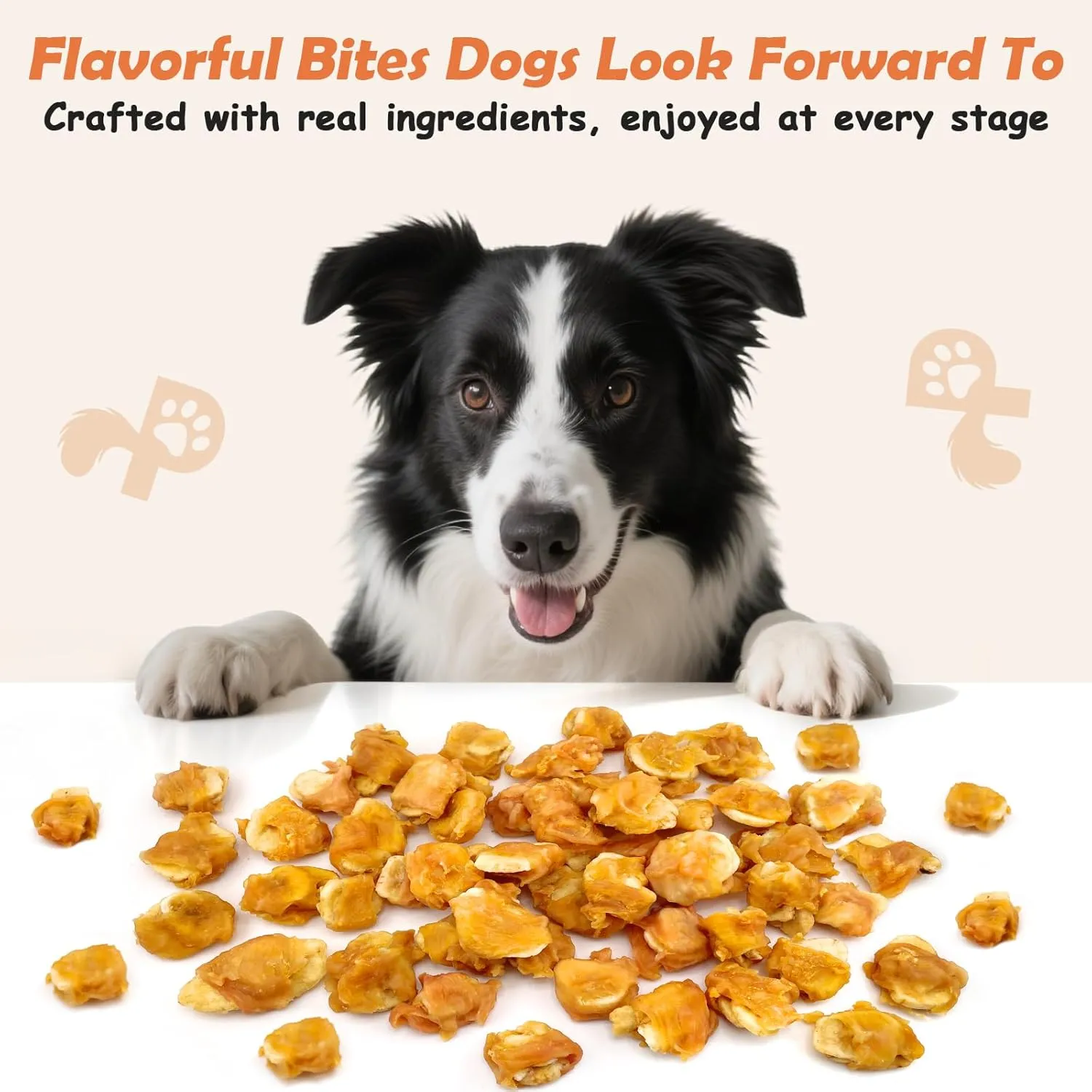 Chicken Wrapped Banana Jerky Dog Treats, Gluten and Grain Free Chicken Banana Chips, Healthy Chewy Dog Bites for Small Medium Dogs