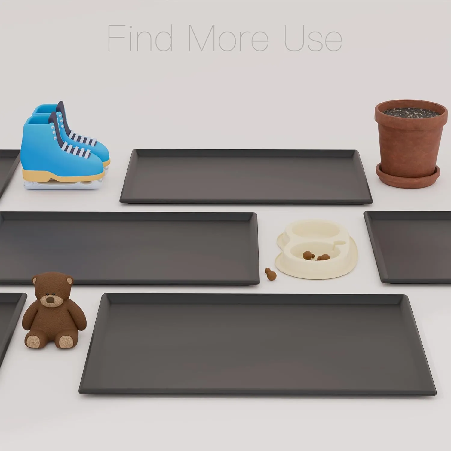 Dog Crate Tray 36" - ChewProof Replacement Pan, Easy to Clean, Easy to Assemble,Ideal for Potty Training - Perfect for Pet Crates & Kennels (1PCS-Tray 35.5" fit 37" Crate)