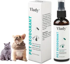 Dog Deodorizing Spray, 100ml Dog Perfume Spray Long Lasting Pet Body Spray Odor Eliminator Cat Deodorizer Spray, Pets Deodorant for Smelly Dogs Fur Skin Clean Fresh (100ml/3.42oz)