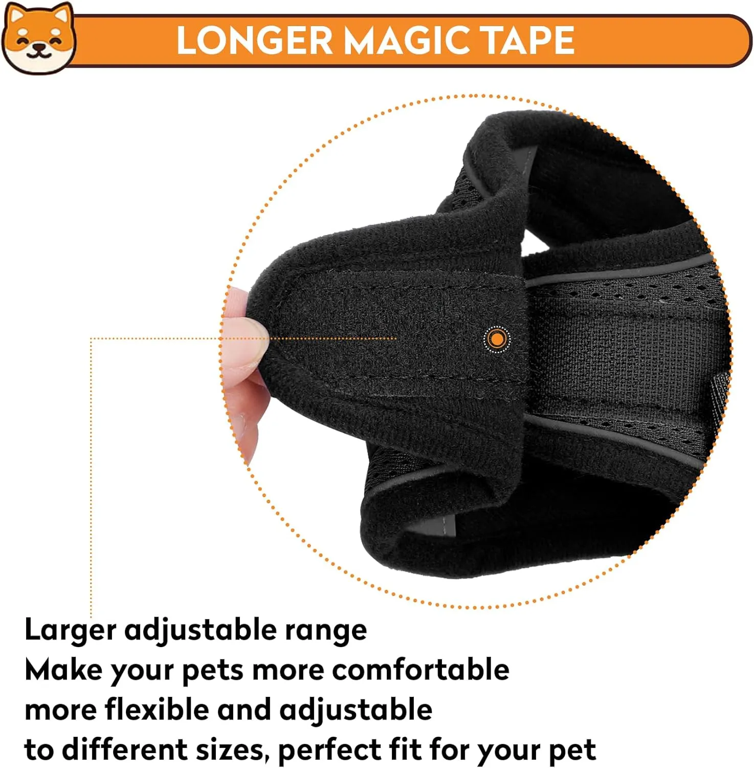 Dog Harness with Leash Set, No-Pull Step-in Reflective Pet Harness with 1 Leash Clips, Adjustable Soft Padded Easy Walk Dog Vest for Small Medium Large Dogs, Cats(Carbon Black, Medium)