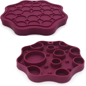Dog Slow Feeder, Moon Dual-Sided Pet Feeding Bowl, Food-Grade Silicone, Slow Feed & Lick-Friendly Design, Easy to Clean, Anti-Slip, Durable & Safe for Cats and Dogs Violet