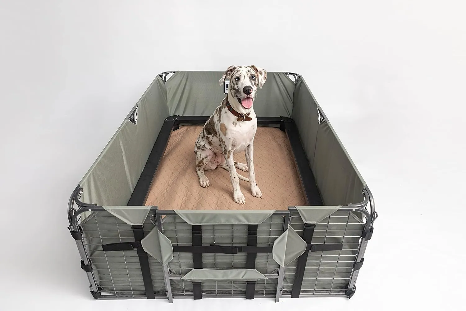EZwhelp Reusable Dog Pee Pads - Waterproof Training Pads for Dogs - Washable & Sanitary - Rounded Corners - Laminated, Lightweight, Durable - Pet Essentials for Puppy Training and Whelping - 72" x 72"
