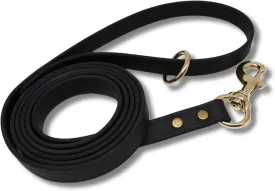 Gummy Dog Leash, Biothane, Dog Training Leash, Made in The USA, 4 Feet, Various Sizes & Colors (3/4, Black)