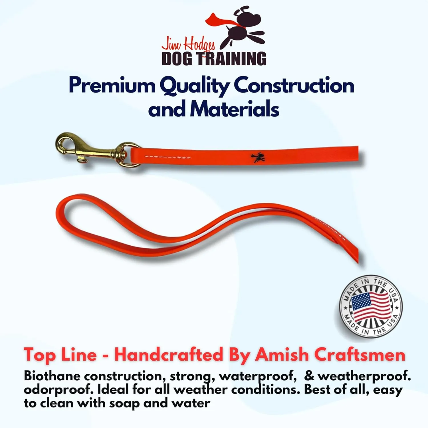 Gummy K9 Biothane Long Line Leash for Dogs, 10,15,20 and 32.5 Feet, Walking Tracking Training Service - Washable Waterproof Lead for Working K9 Groups, Dog and Puppy Owners