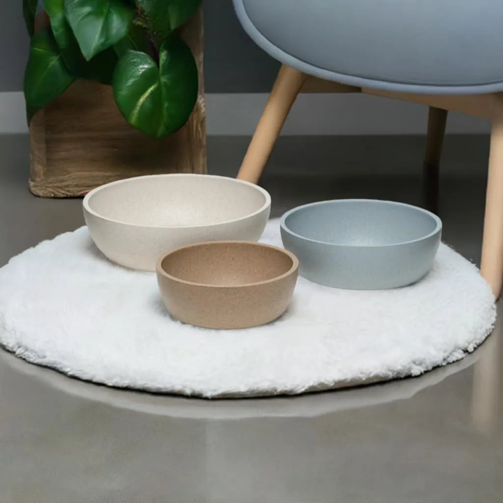 Loving Pets - Dolce Bamboo - Eco-Friendly Pet Bowls & Dishes for Dog, Cats, Puppy Food and Water Dish -Sustainable and Dishwasher Safe, Made with Real Bamboo (Small, Coffee-Brown)
