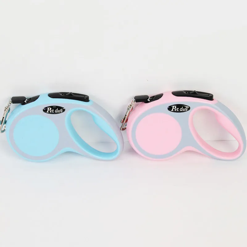 New Type of Traction Rope with One Button Telescopic Automatic Traction Rope Pet Products for Walking Dogs Portable Dog Rope