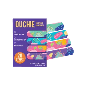 'Ouchie Kids Bandages'  20-Pack (Purple)