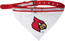 Pets First Collegiate Pet Accessories, Collar Bandana, Louisville Cardinals, Medium