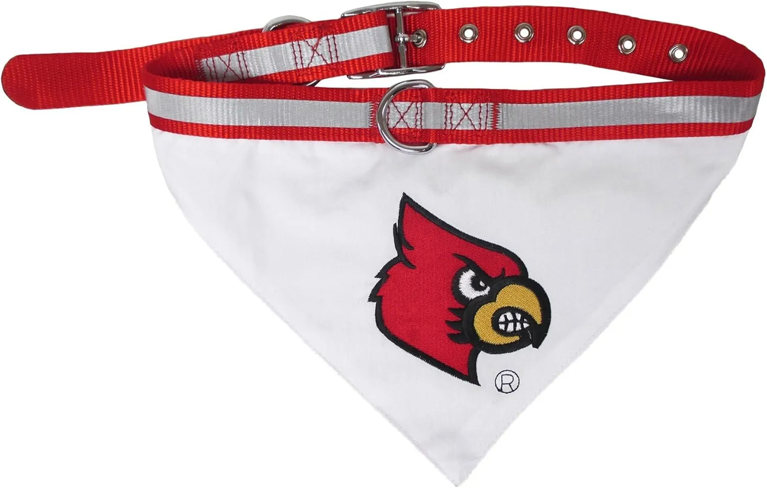 Pets First Collegiate Pet Accessories, Collar Bandana, Louisville Cardinals, Medium