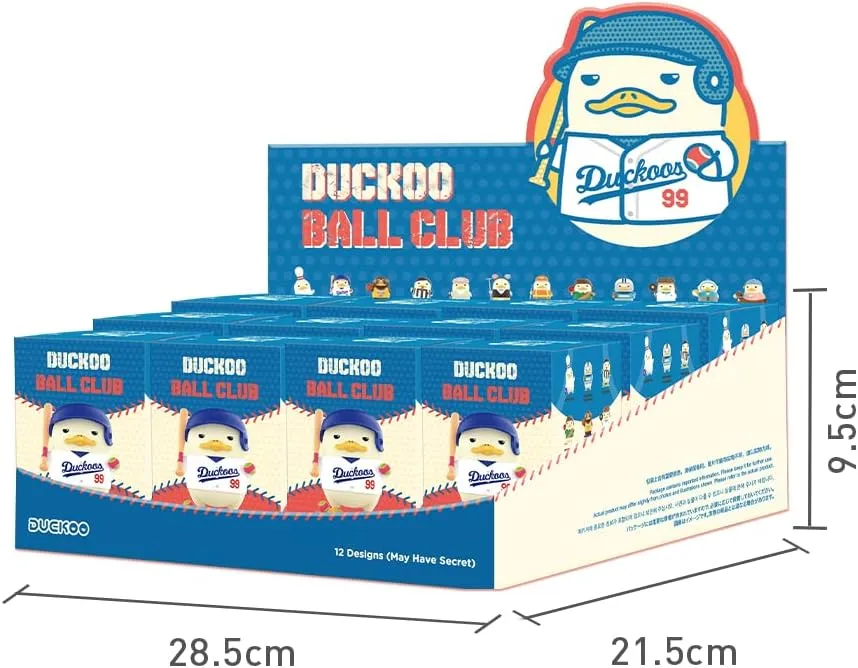POP MART DUCKOO Ball Club Series, 12PCs DUCKOO Blind Box Figures, Random Design Action Figures Collectible Toys Home Decorations, Holiday Birthday Gifts for Girls and Boys, Whole Set
