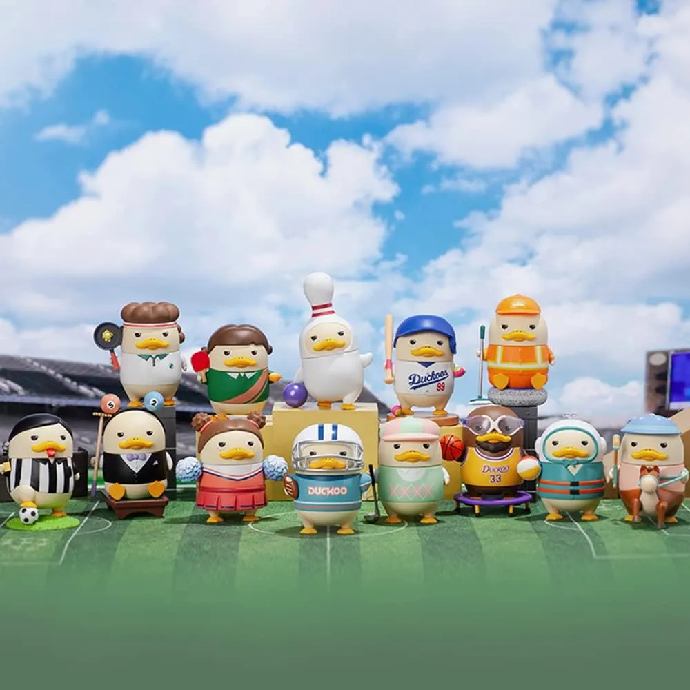 POP MART DUCKOO Ball Club Series, 12PCs DUCKOO Blind Box Figures, Random Design Action Figures Collectible Toys Home Decorations, Holiday Birthday Gifts for Girls and Boys, Whole Set