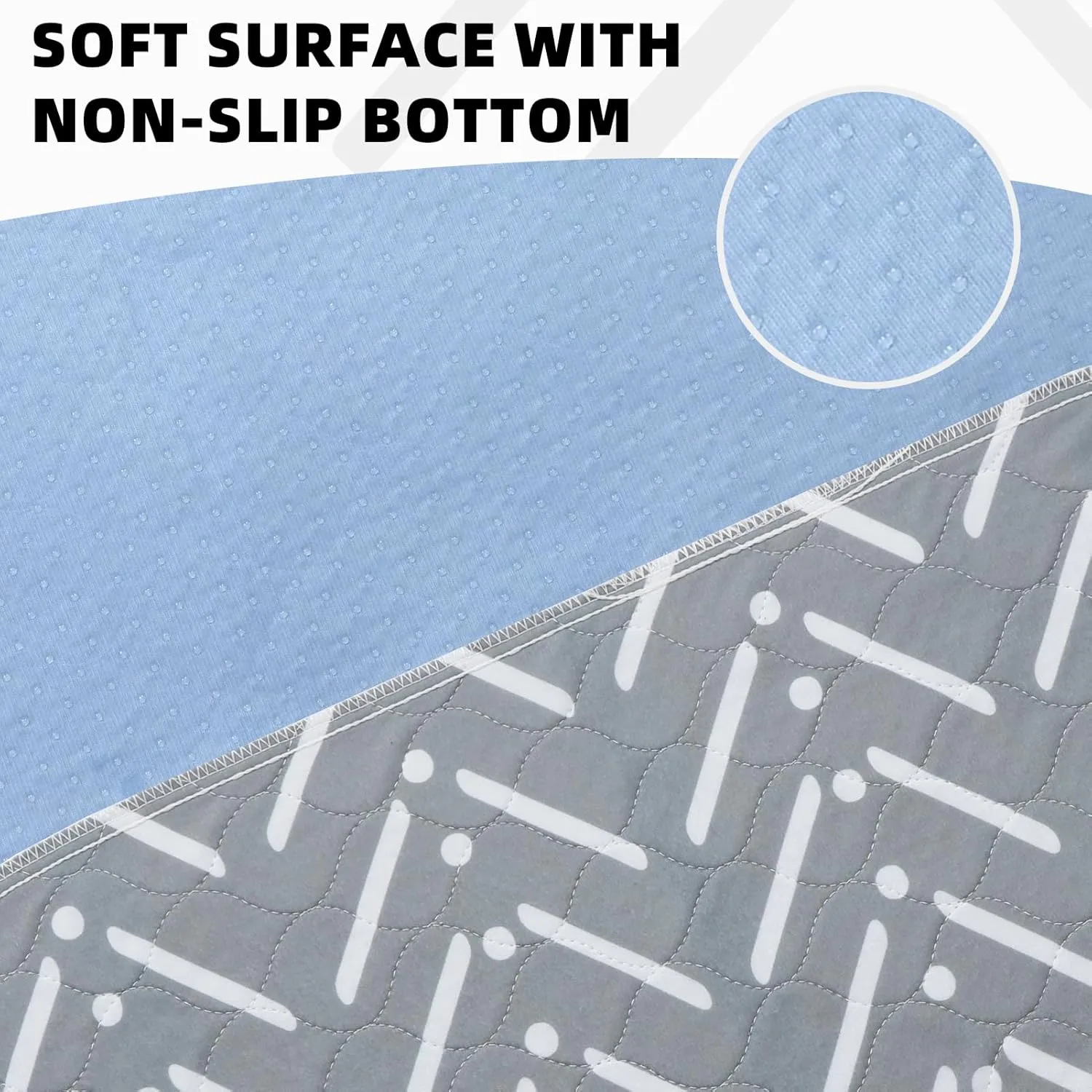 PUPTECK Reusable Dog Pee Pads Washable - Waterproof Puppy Potty Training Pads Whelping Mat, Fast Liquid Absorbing Non-Slip Pet 18" x 24"