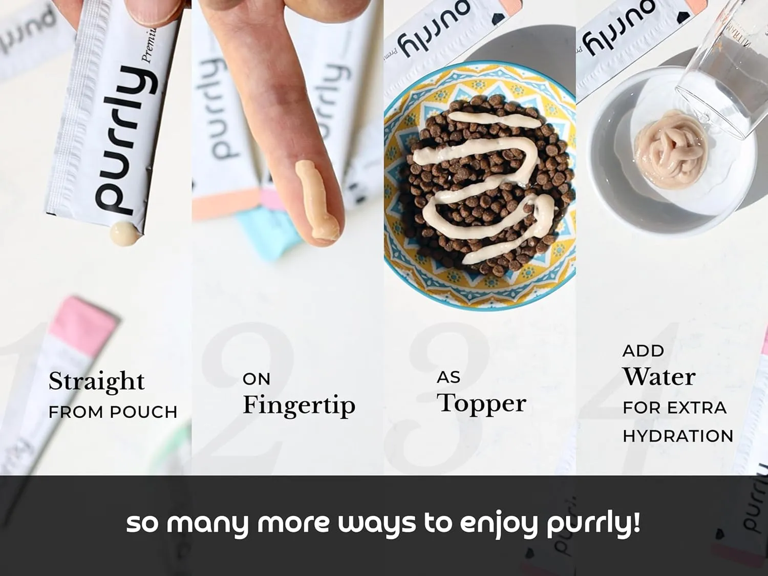 Purrly Healthy Premium Cat Treats Snack Topper Tuna Variety Bundle (90 Count) Lickable Wet Squeezable Hydrating Interactive Seafood Grain-Free Naturally Flavored Non-GMO No-Preservative