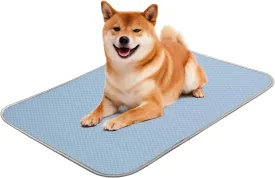 Summer Dog Cooling Mat Washable Ice Silk Self Cool Pad for Small Medium Large Dogs and Cats, Pet Sleeping Pad for Crate, Bed, Indoor & Outdoor Floor, Car Seats