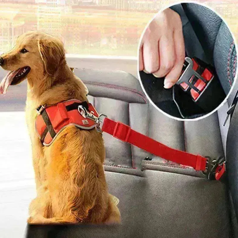 Telescopic Traction Rope For Pet Car Seat Belt
