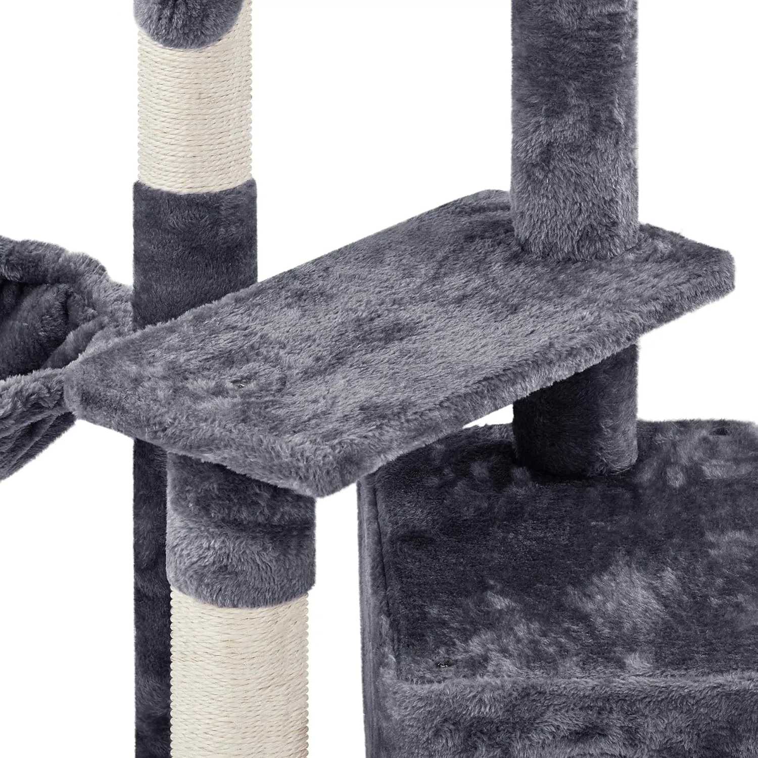 Topeakmart Cat Tree, 34in Cat Tower, Multi-Level Cat Condo with Extra Scratch Boards and Sisal Posts as Kitty Activity Center Pet Stand Tree for Indoor Kittens