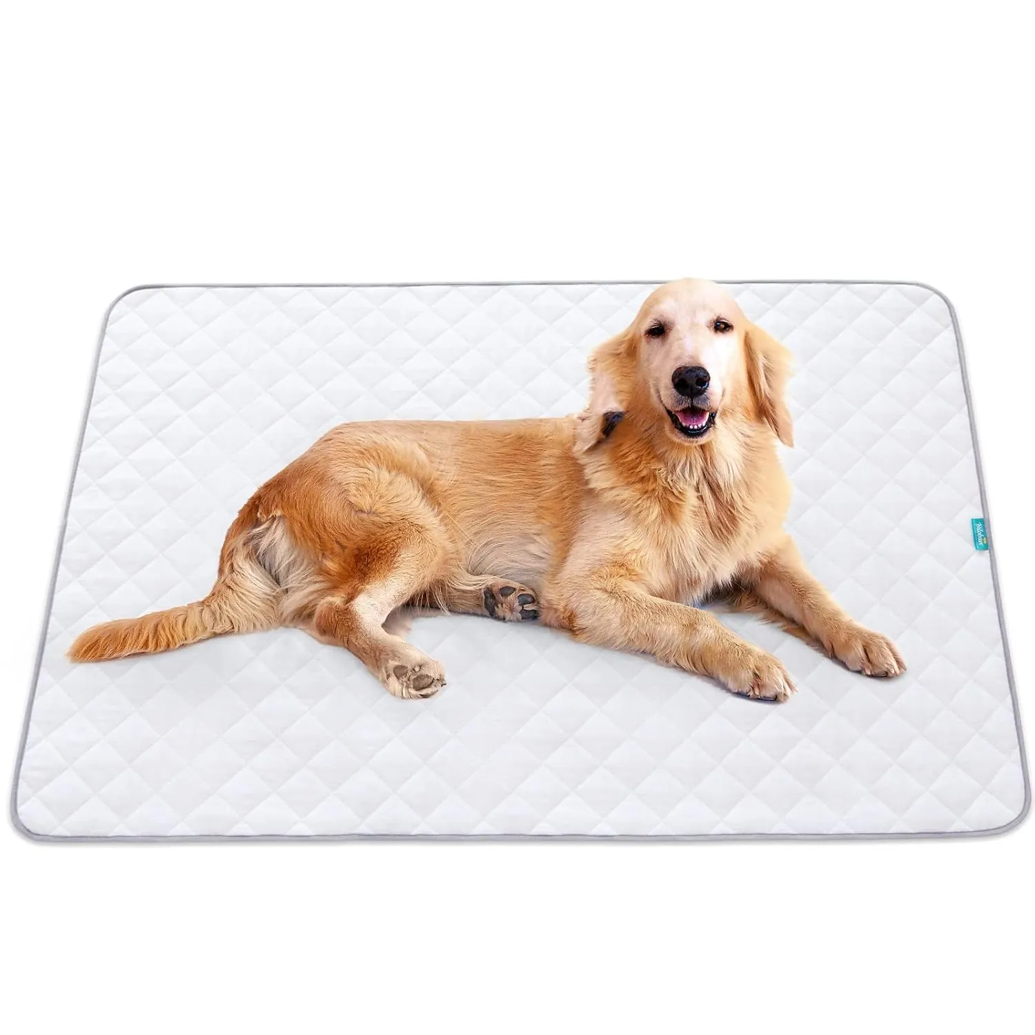 Waterproof Crib Mattress Protector 34" x 52", Non-Slip & Sturdy Mattress Pad, 4 Layers Incontinence Bed Mat for Children Adults, Pets Training Pee Pad, White