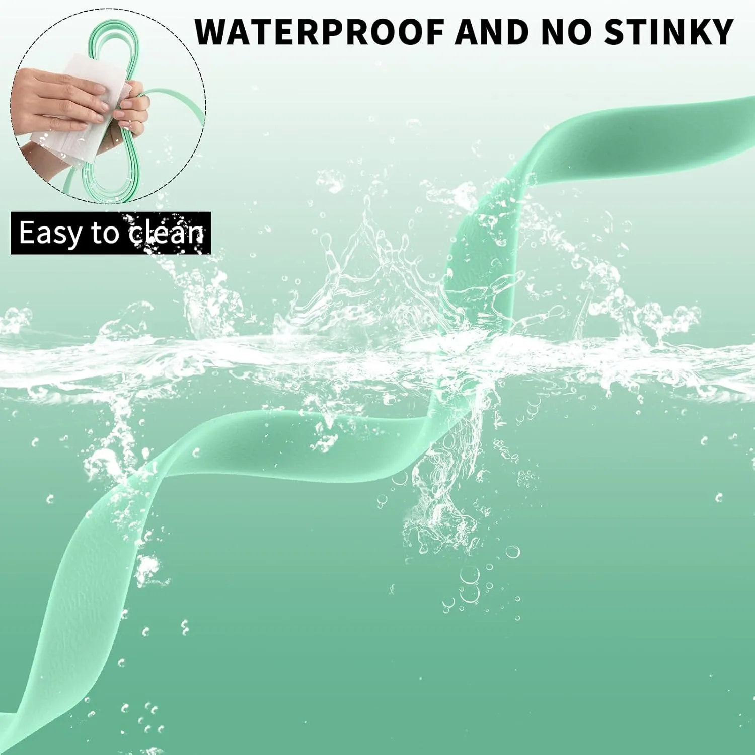 Waterproof Long Leash Durable Dog Recall Training Lead Great for Outdoor Hiking, Training, Yard, Beach and Swimming (Light Green, 10ft)