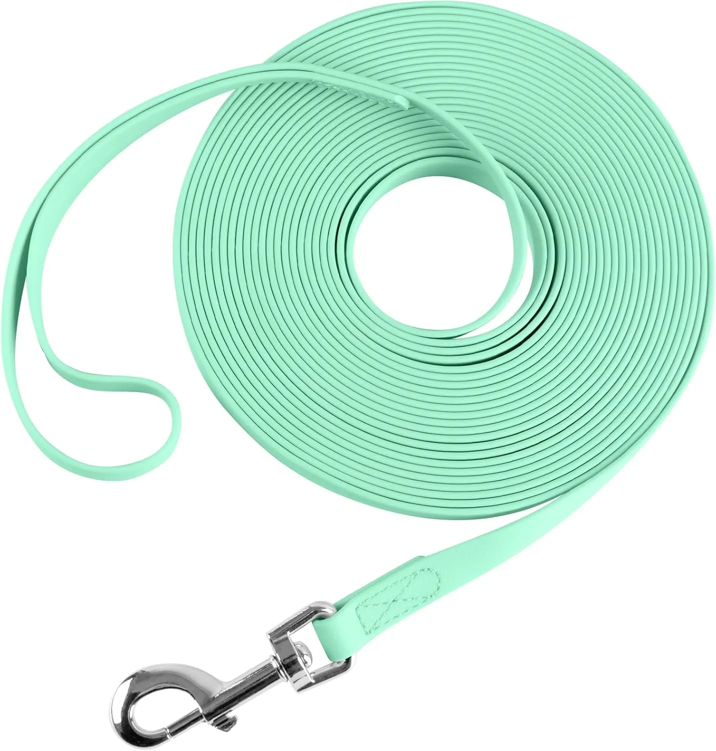 Waterproof Long Leash Durable Dog Recall Training Lead Great for Outdoor Hiking, Training, Yard, Beach and Swimming (Light Green, 10ft)