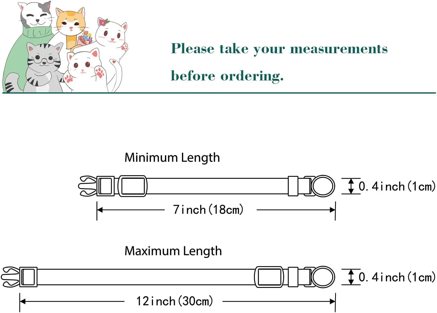 Yizepet Cat Collars, Breakaway Kitten Collar, Cute Kitty Collar in 2 Pack, Pet Supplies Accessories